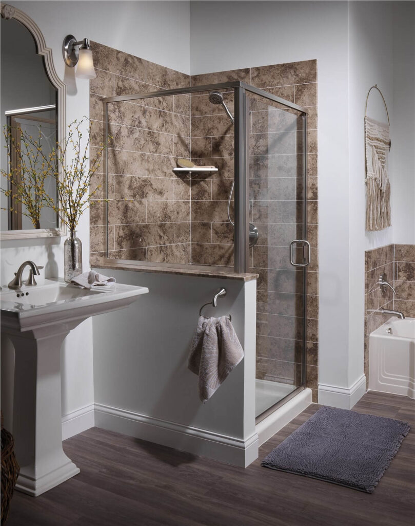 Compact Doorless Walk-In Shower Design Ideas for Small Spaces